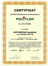 Wykładziny PCV - Certyfikat Polyflor